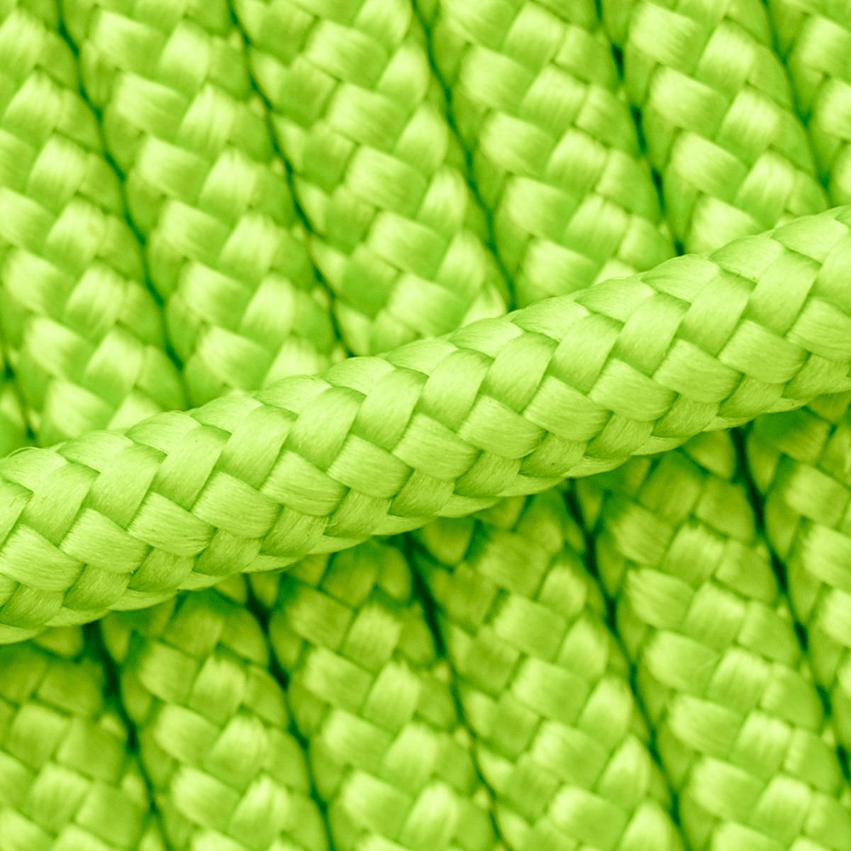 Corde De Drisse 8 Mm – Polyester Haute Ténacité – 50 M – Vert Fluo – Résistante à L’eau, à L’abrasion Et Aux UV