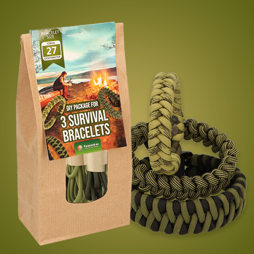 Kit De Survie Paracorde 23 éléments - Noir - Marque Mil-Tec (Allemagne)