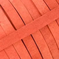 Lanière en Cuir Graissé Coral 10 mm (cuir Pull-Up) par mètre Lanière en Cuir Graissé Coral 10 mm (cuir Pull-Up) par mètre