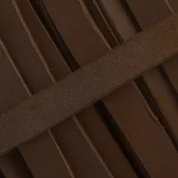 Lanière en cuir graissé Brun de 10 mm (cuir Pull-Up) par mètre Lanière en cuir graissé Brun de 10 mm (cuir Pull-Up) par mètre