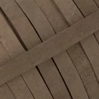 Lanière en cuir graissé Taupe de 10 mm (cuir Pull-Up) par mètre Lanière en cuir graissé Taupe de 10 mm (cuir Pull-Up) par mètre